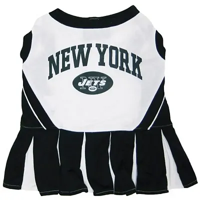 Pets First New York Jets Cheerleader Dog Dress - X-Small
