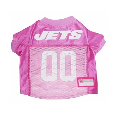 Pets First New York Jets Pink Dog Jersey - Medium