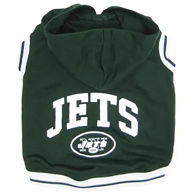 Pets First New York Jets Pet Hoodie Sweatshirt - Small