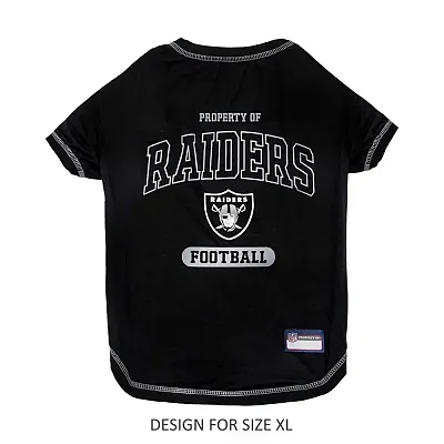 Pets First Oakland Raiders Dog T-Shirt - X-Large