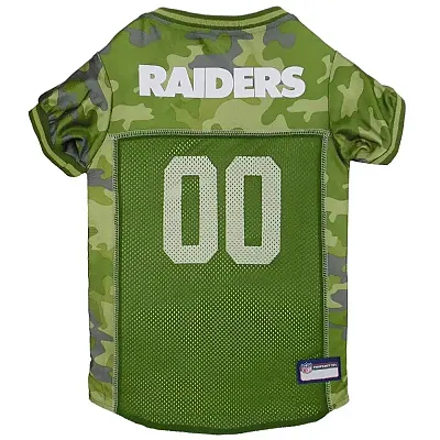 Pets First Oakland Raiders Pet Camo Jersey - XL