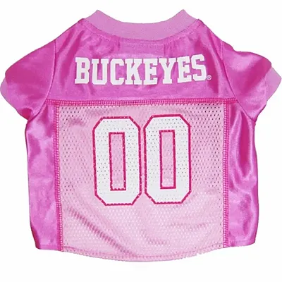 Pets First Ohio State Buckeyes Pink Dog Jersey - Small