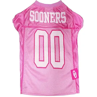 Pets First Oklahoma Sooners Pink Pet Jersey - Small