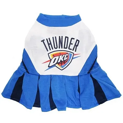 Pets First Oklahoma City Thunder Cheerleader Pet Dress - X-Small