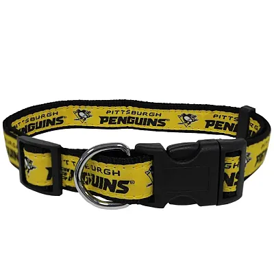 Pets First Pittsburgh Penguins Pet Collar by Pets First - Small