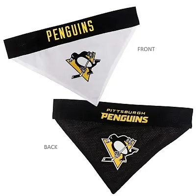 Pets First Pittsburgh Penguins Pet Reversible Bandana - L/XL