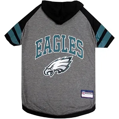 Pets First Philadelphia Eagles Pet Hoodie T-Shirt - Large