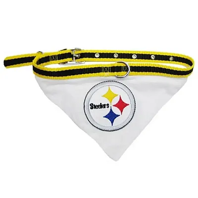 Pets First Pittsburgh Steelers Dog Collar Bandana - Medium