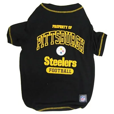 Pets First Pittsburgh Steelers Dog T-Shirt - X-Small