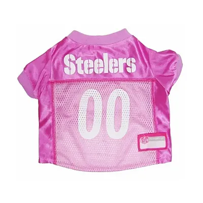 Pets First Pittsburgh Steelers Pink Dog Jersey - X-Small