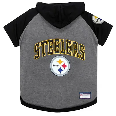 Pets First Pittsburgh Steelers Pet Hoodie T-Shirt - Large