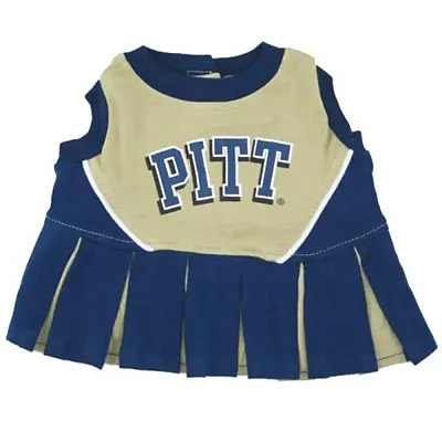 Pets First Pittsburgh Panthers Cheerleader Pet Dress - Medium
