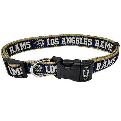 Pets First Los Angeles Rams Pet Collar by Pets First - Small