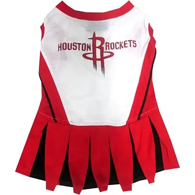 Pets First Houston Rockets Cheerleader Pet Dress - X-Small