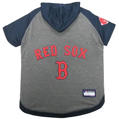 Pets First Boston Red Sox Pet Hoodie T-Shirt - Small