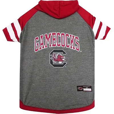 Pets First South Carolina Gamecocks Pet Hoodie T-Shirt - X-Small