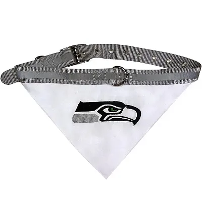 Pets First Seattle Seahawks Dog Collar Bandana - Small