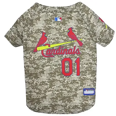 Pets First St. Louis Cardinals Pet Camo Jersey - Small