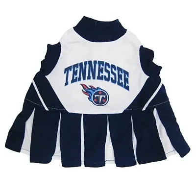Pets First Tennessee Titans Cheerleader Dog Dress - X-Small