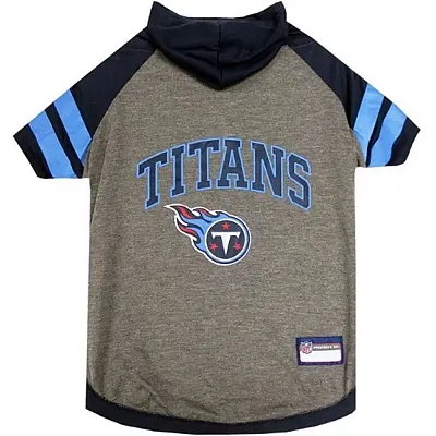 Pets First Tennessee Titans Pet Hoodie T-Shirt - X-Small