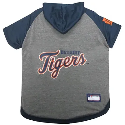 Pets First Detroit Tigers Pet Hoodie T-Shirt - Medium