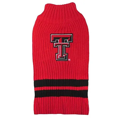 Pets First Texas Tech Red Raiders Dog Sweater - Medium