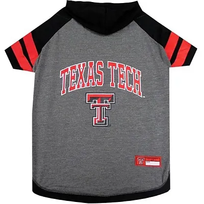 Pets First Texas Tech Red Raiders Pet Hoodie T-Shirt - Small