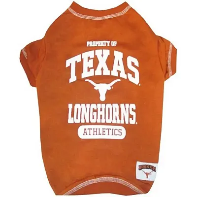 Pets First Texas Longhorns Pet Tee Shirt - X-Small