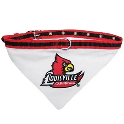 Pets First Louisville Cardinals Dog Collar Bandana - Medium