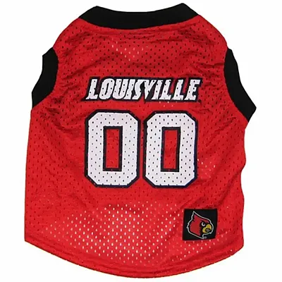 Pets First Louisville Cardinals Pet Basketball Tank Jersey - Small
