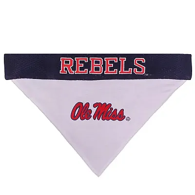 Pets First Ole Miss Rebels Pet Reversible Bandana - S/M