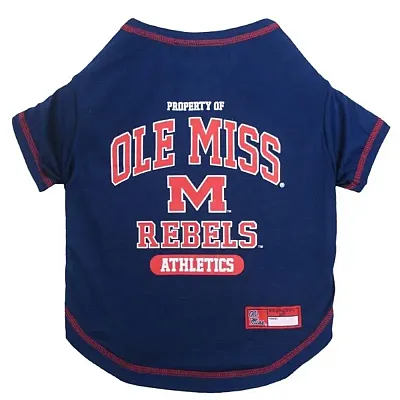 Pets First Ole Miss Rebels Pet Tee Shirt - X-Small