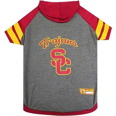 Pets First USC Trojans Pet Hoodie T-Shirt - X-Small
