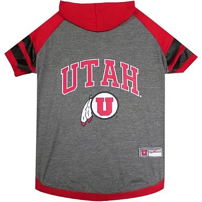 Pets First Utah Utes Pet Hoodie T-Shirt - Small