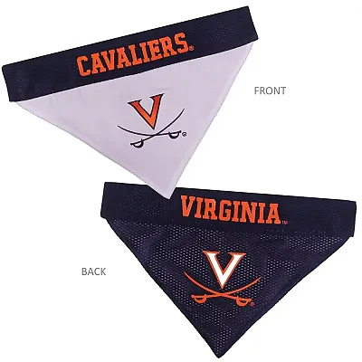 Pets First Virginia Cavaliers Pet Reversible Bandana - S/M