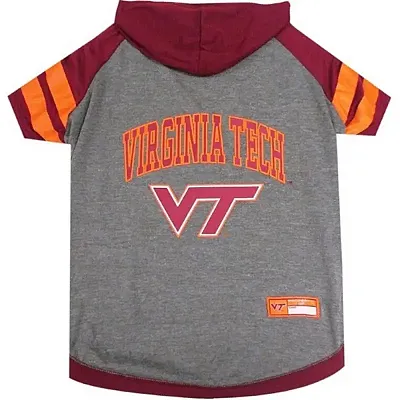 Pets First Virginia Tech Hokies Pet Hoodie T-Shirt - Small