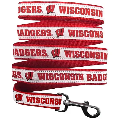 Pets First Wisconsin Badgers Pet Leash by Pets First - Small