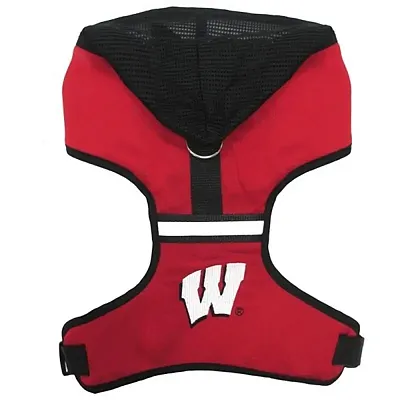 Pets First Wisconsin Badgers Pet Hoodie Harness - Medium