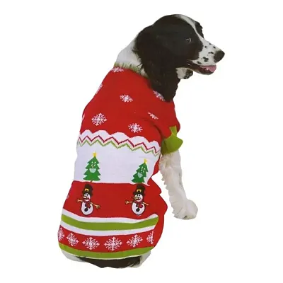 Rubie's Costume Co Ugly Sweater Party Holiday Pattern Pet Sweater - Large