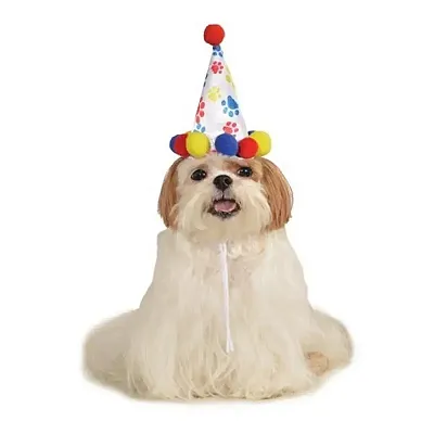 Rubie's Costume Co Paw Print Birthday Pet Hat - S/M