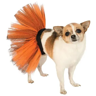 Rubie's Costume Co Orange & Black Tutu Pet Costume - S/M
