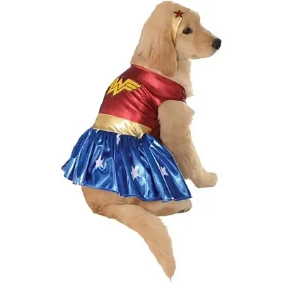 Rubie's Costume Co Wonder Woman Pet Costume - Medium