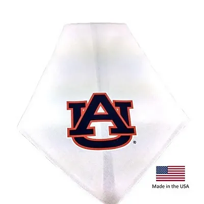 Smart Dog Products Auburn Tigers White Pet Bandana