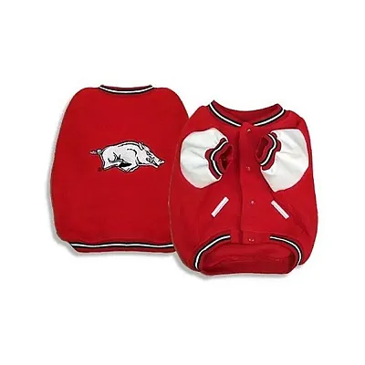 SportyK9 Arkansas Razorbacks Varsity Dog Jacket - XX-Small
