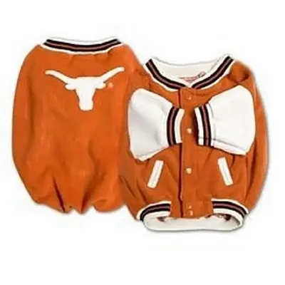 SportyK9 Texas Longhorns Varsity Dog Jacket - XX-Small