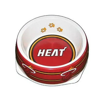 SportyK9 Miami Heat Dog Bowl - Large