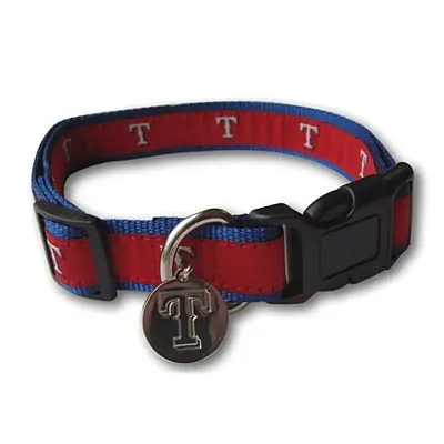 SportyK9 Texas Rangers Dog Collar Alternate Design - M/L