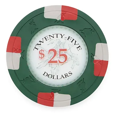 Clay Poker Knights 13.5g Poker Chip (25 Pack) BRY001256U