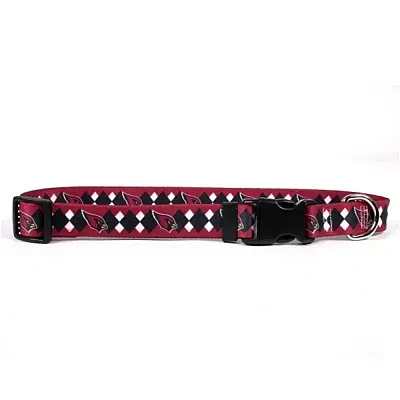Little Earth Productions Arizona Cardinals Argyle Nylon Collar - Large
