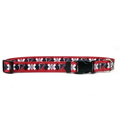 Little Earth Productions Atlanta Falcons Argyle Nylon Collar - Small